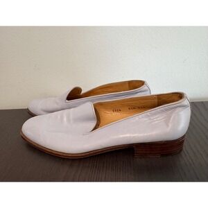 Neiman‎ Marcus Gravati Loafers Womens 9.5 N Light Blue Italian Leather Slip On